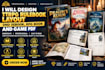 design ttrpg rulebook layout, rpg book and game pdf