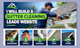 build gutter cleaning leads chimney downspout fascia roofing website