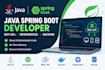 develop java spring boot rest apis and microservices