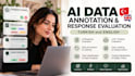 evaluate and annotate ai data in turkish and english