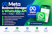 setup meta business manager, whatsapp business API and meta verification