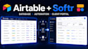 do airtable database, airtable automation, softr web app and CRM