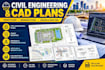 do civil engineering traffic control  permit plans drainage  cad drafting