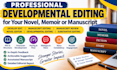 do development edit, manuscript editing and manuscript review