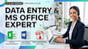 do professional data entry and webresearch