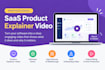 do saas product explainer video software demo, app features saas video editing
