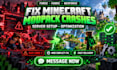 fix minecraft modpack crashes errors optimize forge fabric neoforge server setup