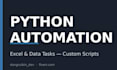 write a python script to automate your excel and data tasks