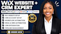 build wix webite crm automation local servive business