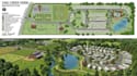 design 2d site plan, 3d landscape, farm design, rv park