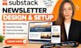 setup substack account design substack newsletter substack post design substack
