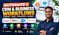 automate CRM and business workflows with hubspot zoho salesforce airtable