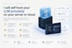 self host your llm privately on your own server or cloud