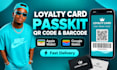 design custom loyalty card passkit qr code barcode apple wallet google wallet