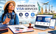 generate imigration visa application processing and application lead and website