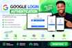 fix add google authentication login to website or ios android web app