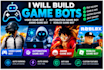 video game bot, roblox game bot, anime game bot, automation game bot