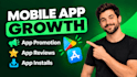 do mobile app promotion, android ios app review, app install