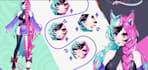 draw and rig live2d vtuber model, 2d vtuber model, v tuber, vtuber rigging