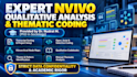 conduct nvivo or manual thematic analysis and qualitative coding