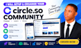 setup circle so community, circle so online course and membership site