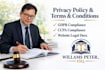 draft gdpr, ccpa compliant privacy policy, terms and conditions