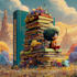 design a cartoon book cover art