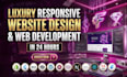 build a custom luxury web design and responsive website