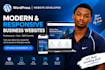 build custom website and business wordpress website