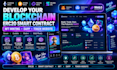 develop your blockchain erc20 smart contract nft minting dapp token website