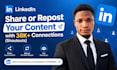 be your linkedin manager for branding content creation posting and connections