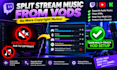 set up twitch split audio tracks to fix vod mutes and copyright issues