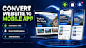 convert responsive website to android and ios mobile app with push notification