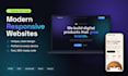 build a modern, responsive website with HTML, CSS, javascript or react