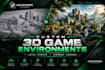 develop 3d game environment and level design in unreal engine