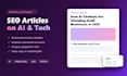 write SEO blog articles on ai, tech and programming