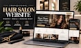 design a hair salon website with online booking