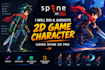 rig and animate your 2d game character using spine 2d pro