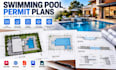 design swimming pool permit plans, site plans and constuction drawings