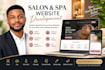 design and develop a modern salon spa website with online booking