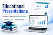 educational presentations, student projects, research slides
