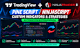 code tradingview pine script and ninjatrader 8 strategies
