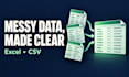 clean and merge your excel and CSV files