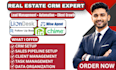 setup real estate CRM using propertybase follow up boss realvolve liondesk chime