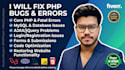 fix PHP bugs and errors in your website