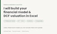 build a financial model and dcf valuation in excel