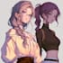 anime character an illustration and anime character