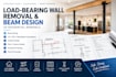 design load bearing wall removal plans and structural beam calculations