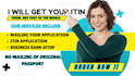 help you apply for an itin number as an irs caa