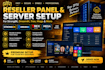 build a professional reseller panel server and API setup